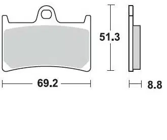 רפידה קדמית TMAX/MT07